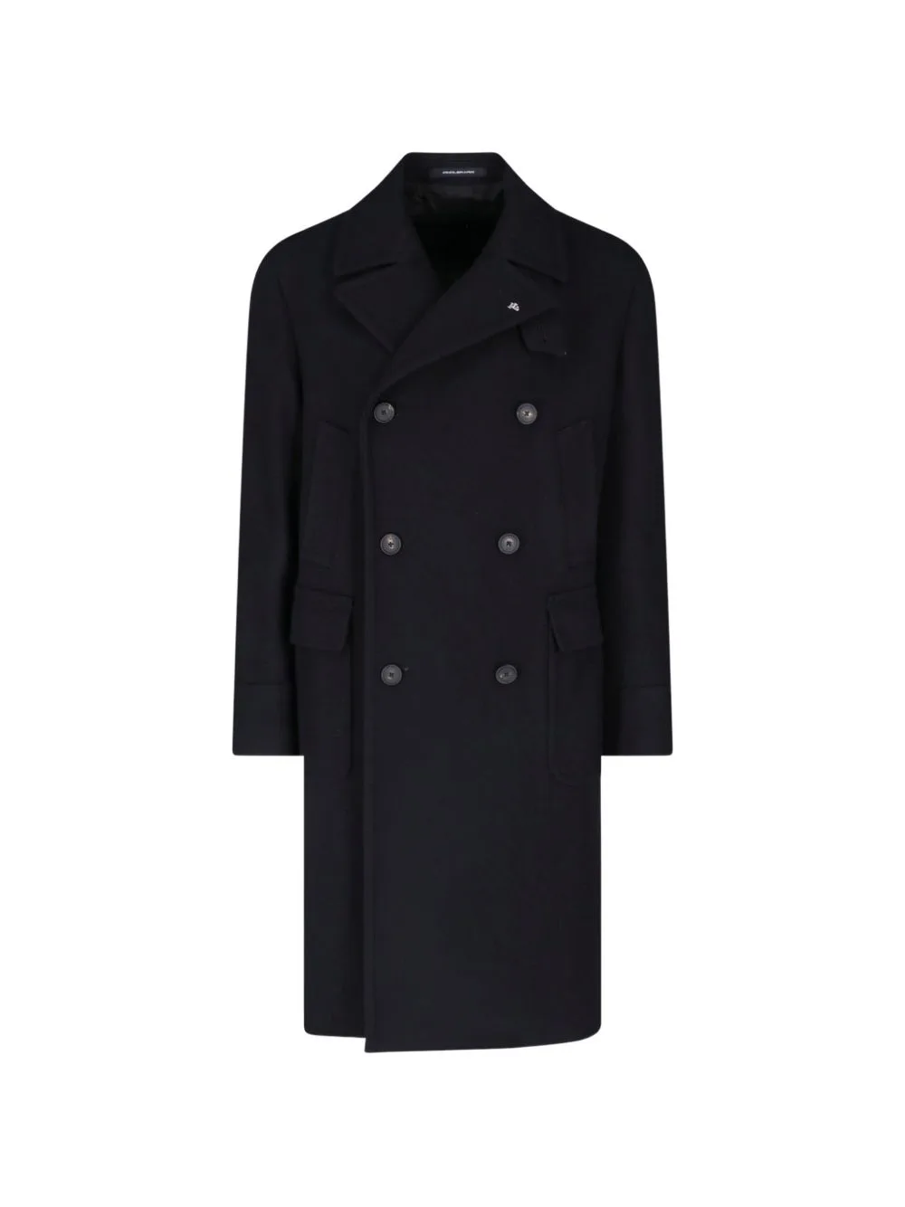 Notch-Lapel Double-Breasted Coat by Tagliatore