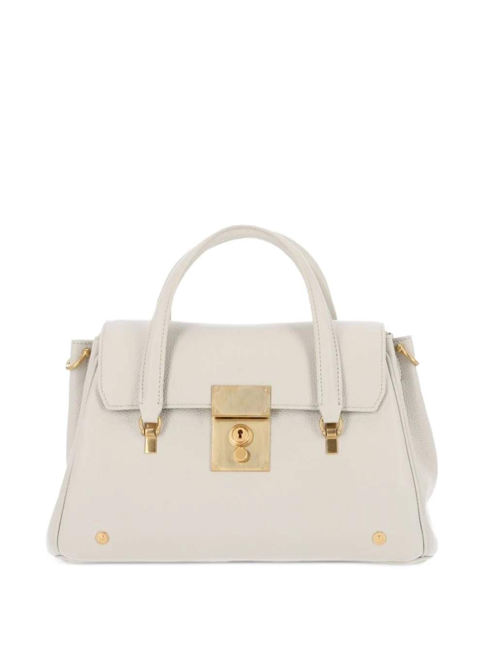 Small Bolton Grained Leather Tote Bag by Thom Browne