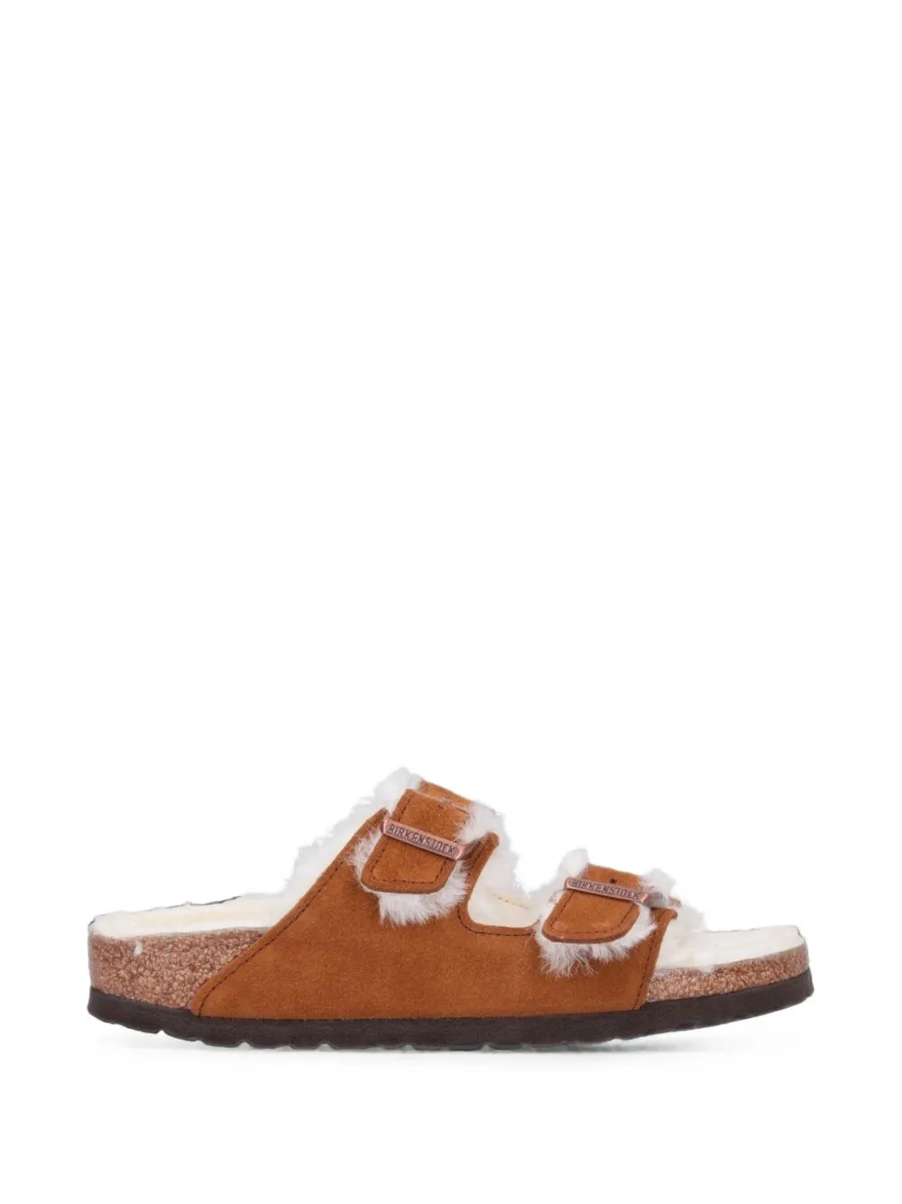 Arizona Shearling-Lined Suede Sandals by Birkenstock
