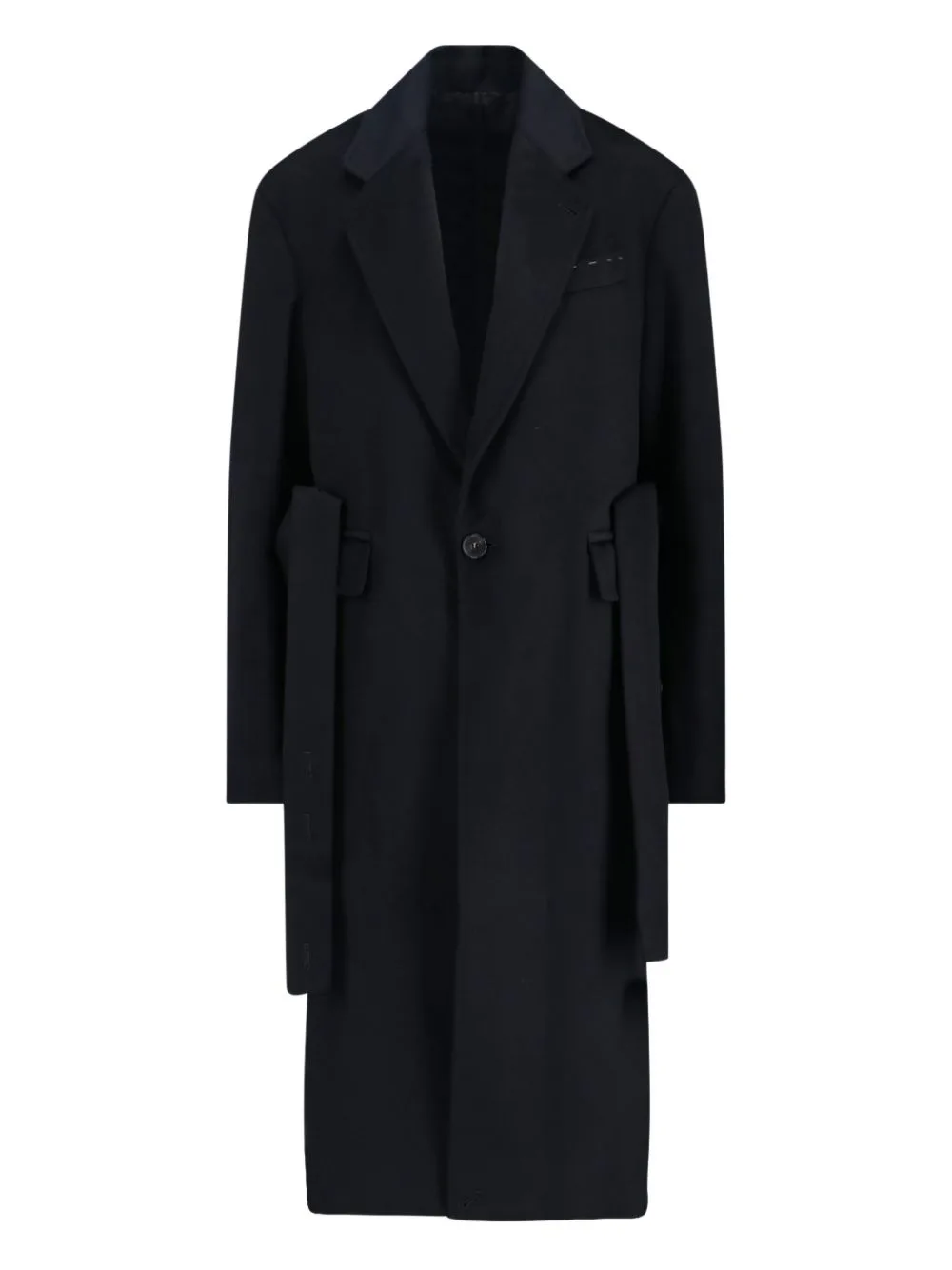 Single-Breasted Belted Coat by Setchu
