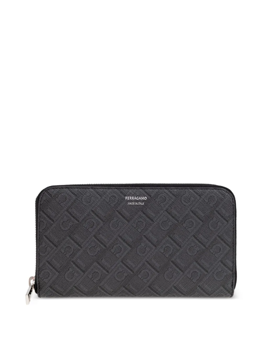 Monogram Zip-Around Wallet by Ferragamo
