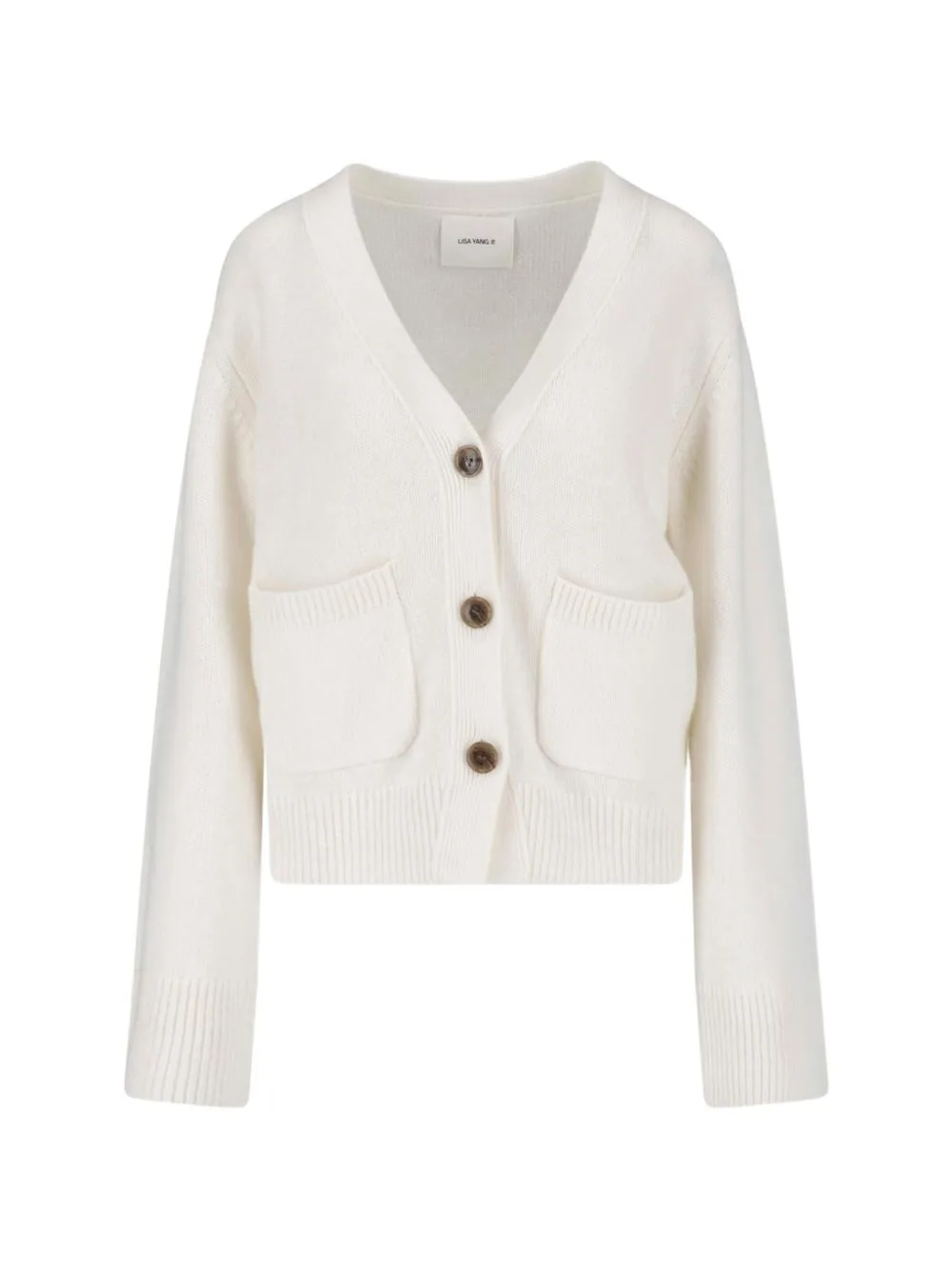 Cashmere V-Neck Cardigan by Lisa Yang