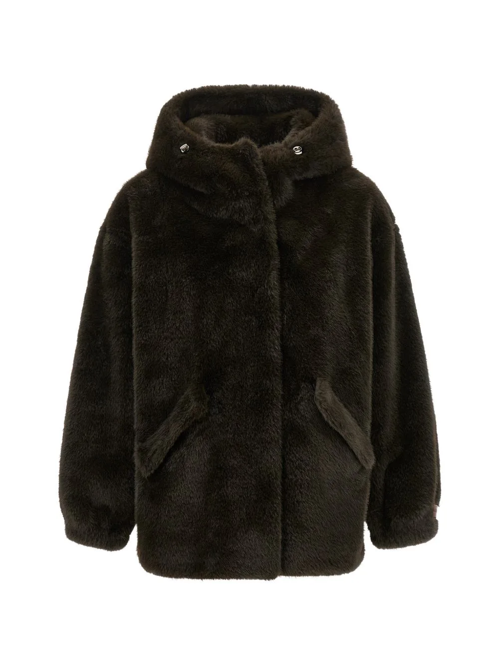 Faux-Fur Hooded Jacket by LOU ANDREA