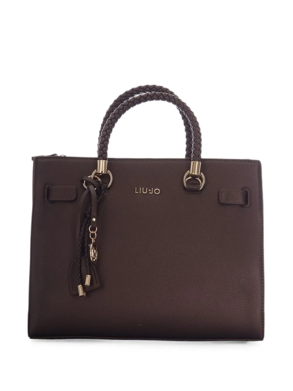 Medium Logo-Charm Satchel Bag by LIU JO
