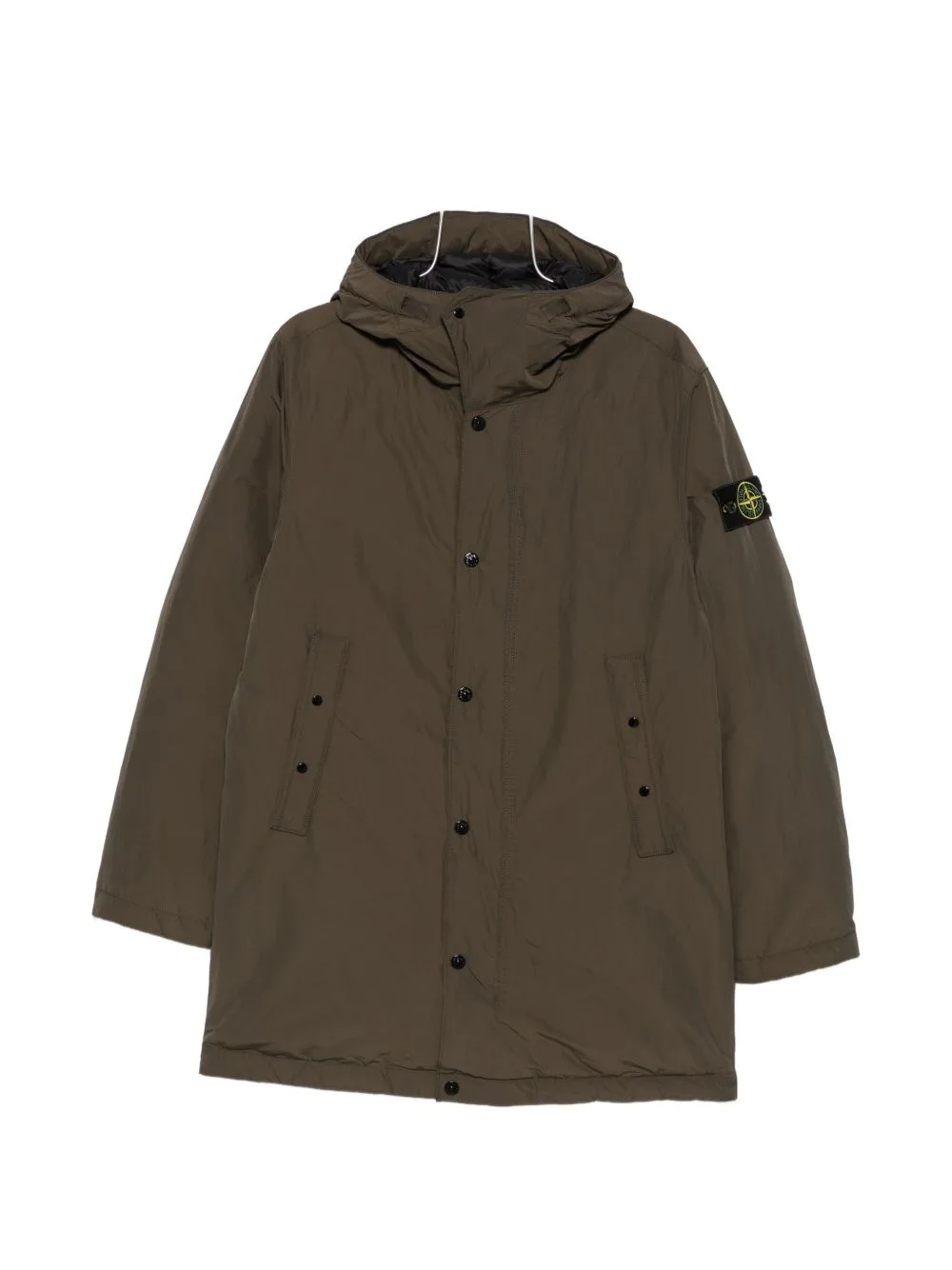 Logo-Patch Hooded Jacket by Stone Island