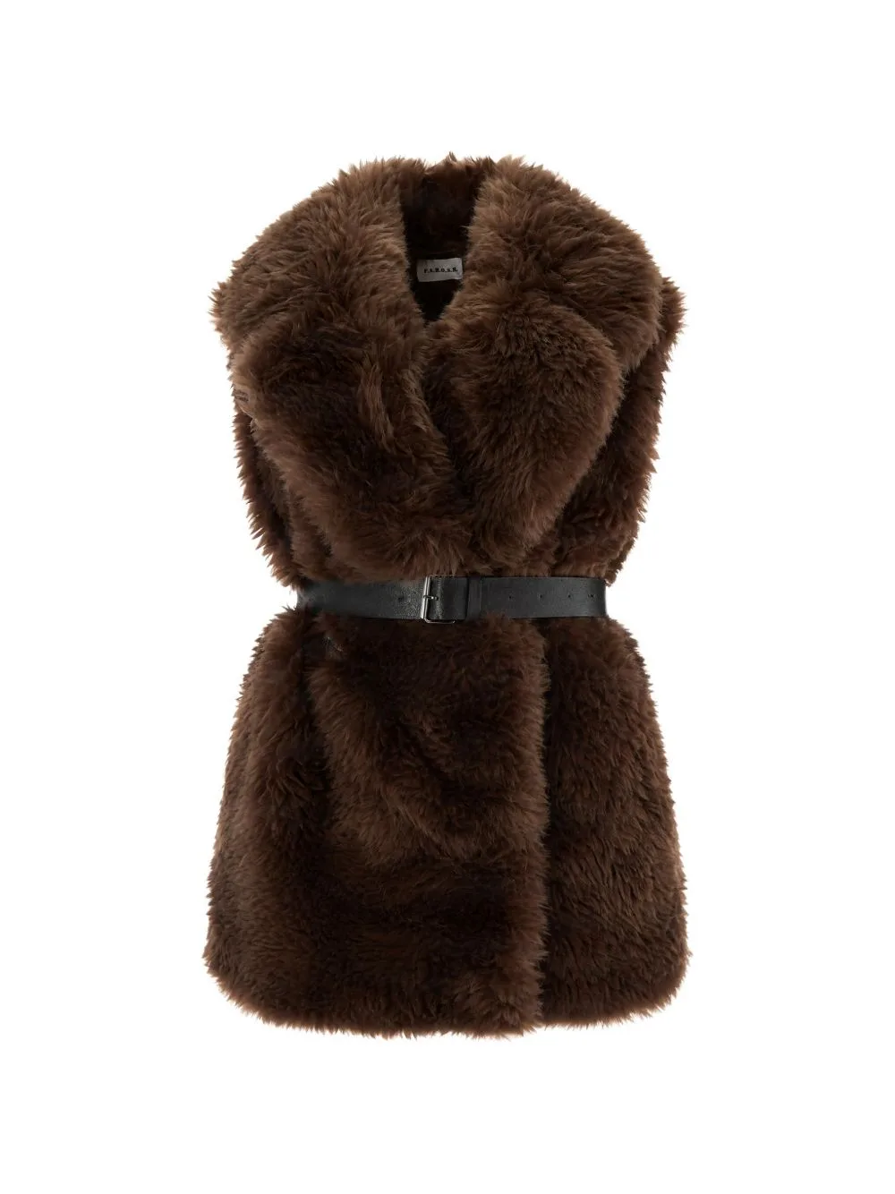 Belted Faux-Fur Gilet by P.A.R.O.S.H.