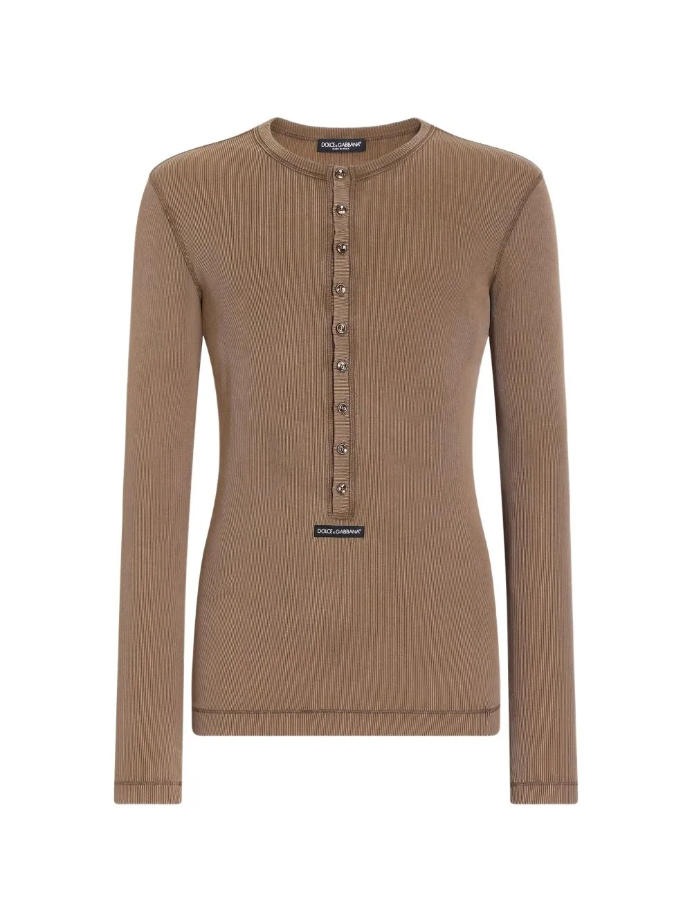 Serafino Ribbed T-Shirt by Dolce & Gabbana
