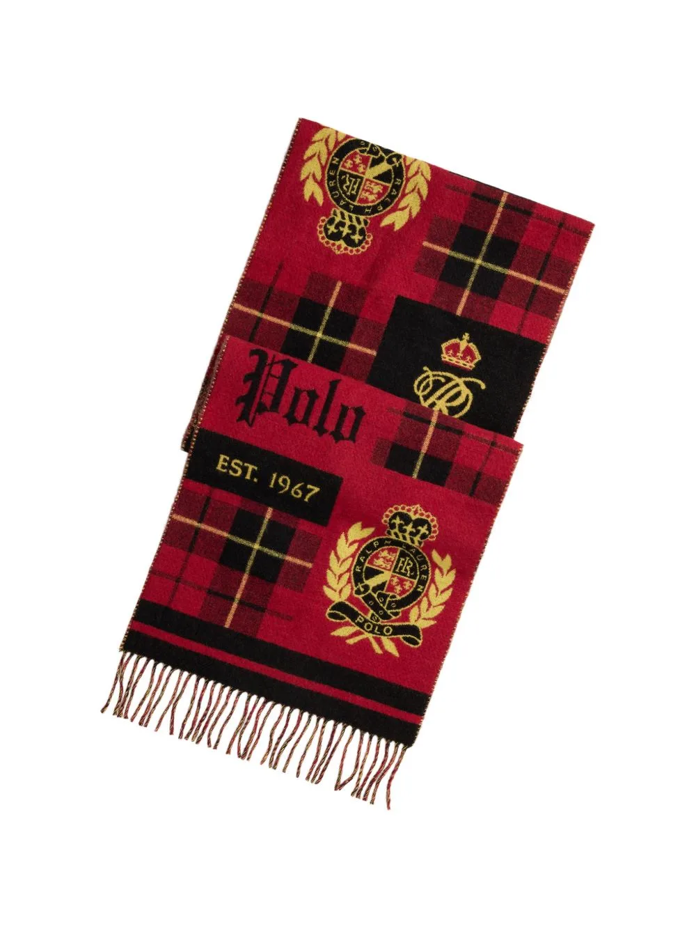 Tartan Patchwork Scarf by Polo Ralph Lauren