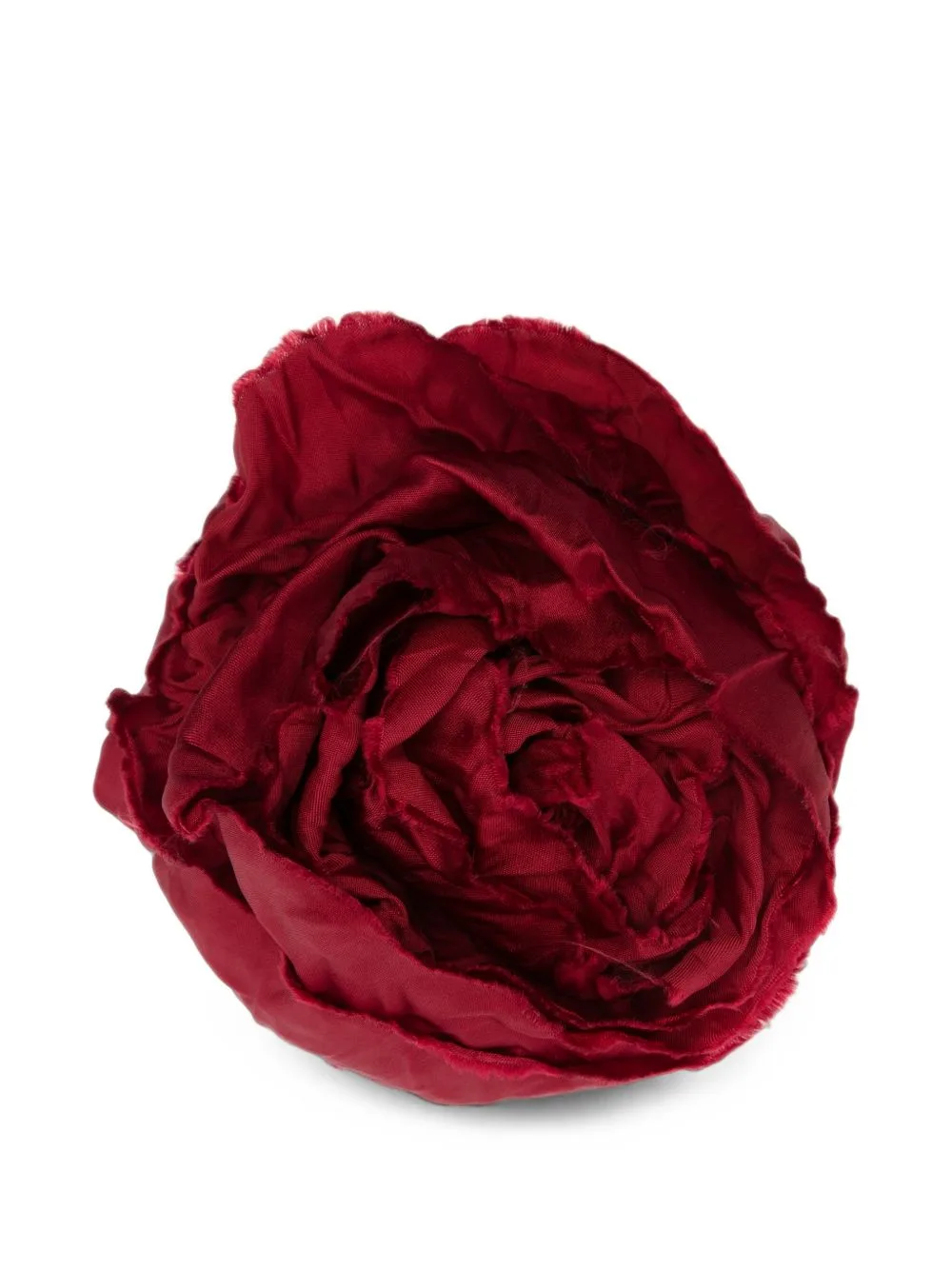 Floral-Motif Frayed-Edge Brooch by Maria Calderara