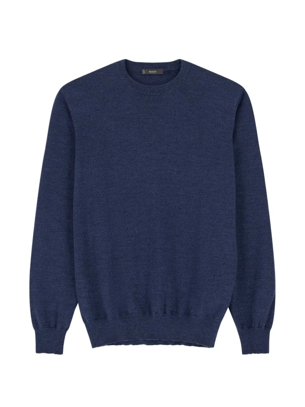 Crew-Neck Jumper in Merino Wool Cashwool® Mouliné by Boggi Milano