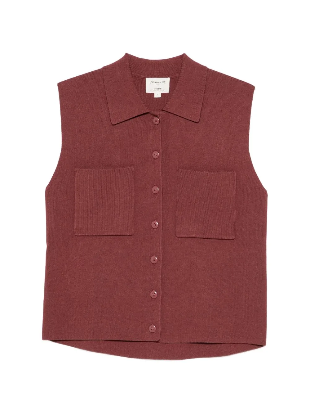 Petra Sleeveless Collared Top by MAISON123