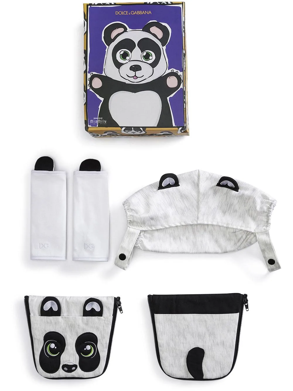 Panda-Print Baby Carrier Cover by Dolce & Gabbana Kids