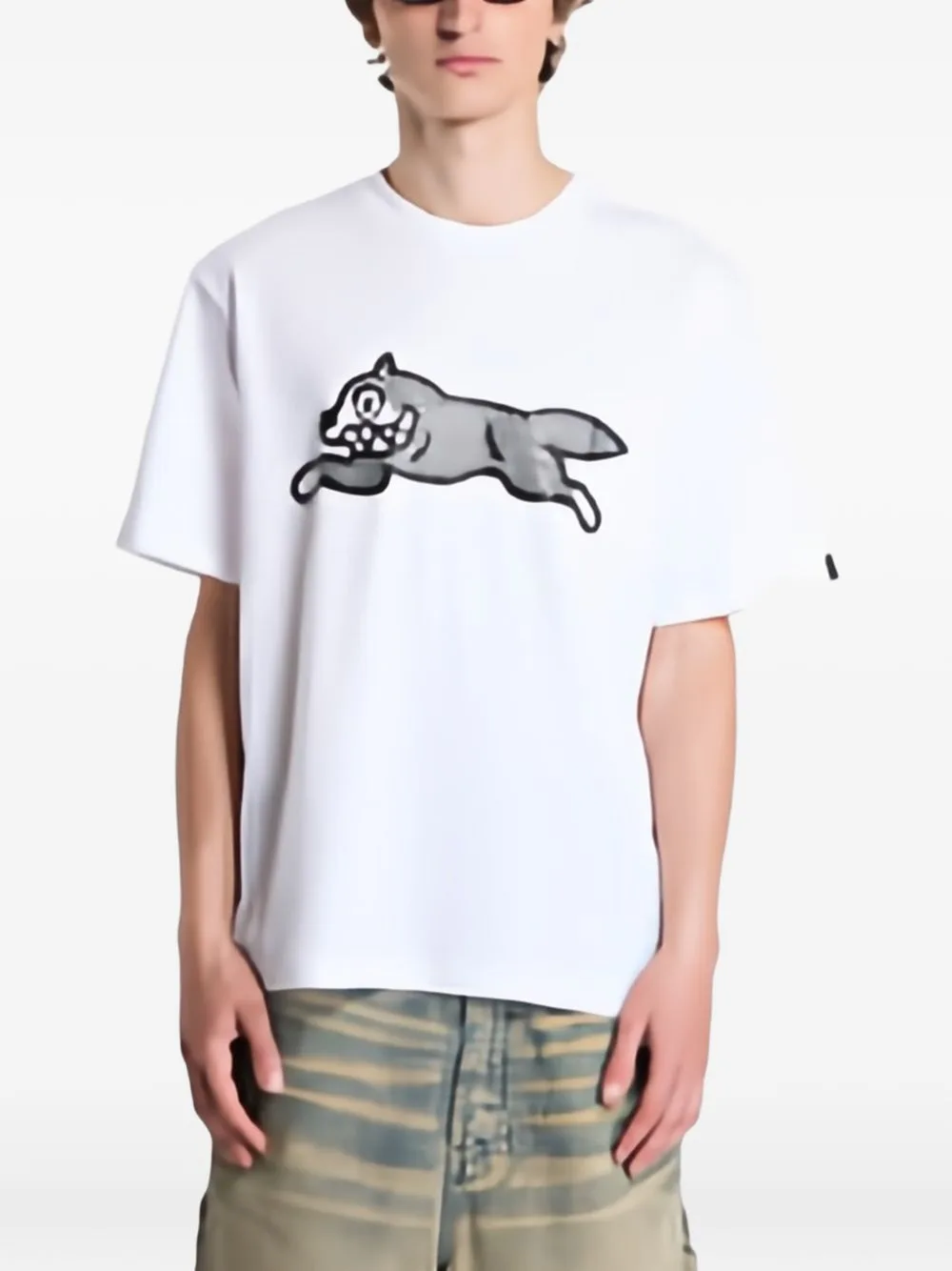 Glitter Running Dog T-Shirt by Billionaire Boys Club - Ice Cream