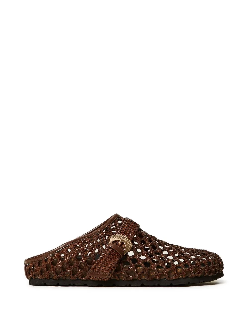 Woven Buckled Mules by TWINSET
