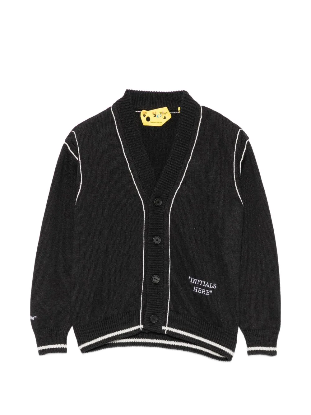 Piped-Trim Knit Cardigan by Off-White Kids