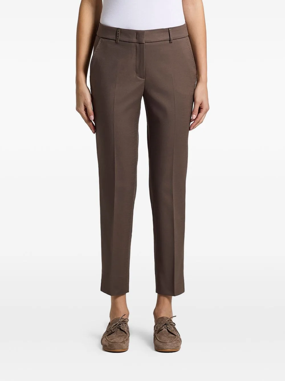 Tailored Cropped Trousers by Peserico