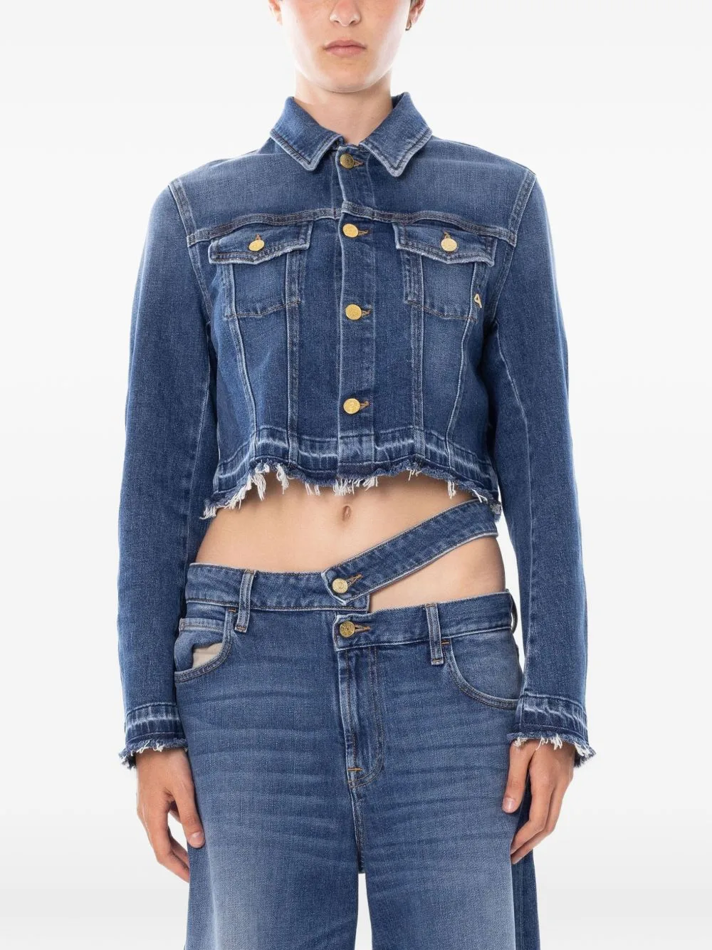 Milù Cropped Denim Jacket by Cycle