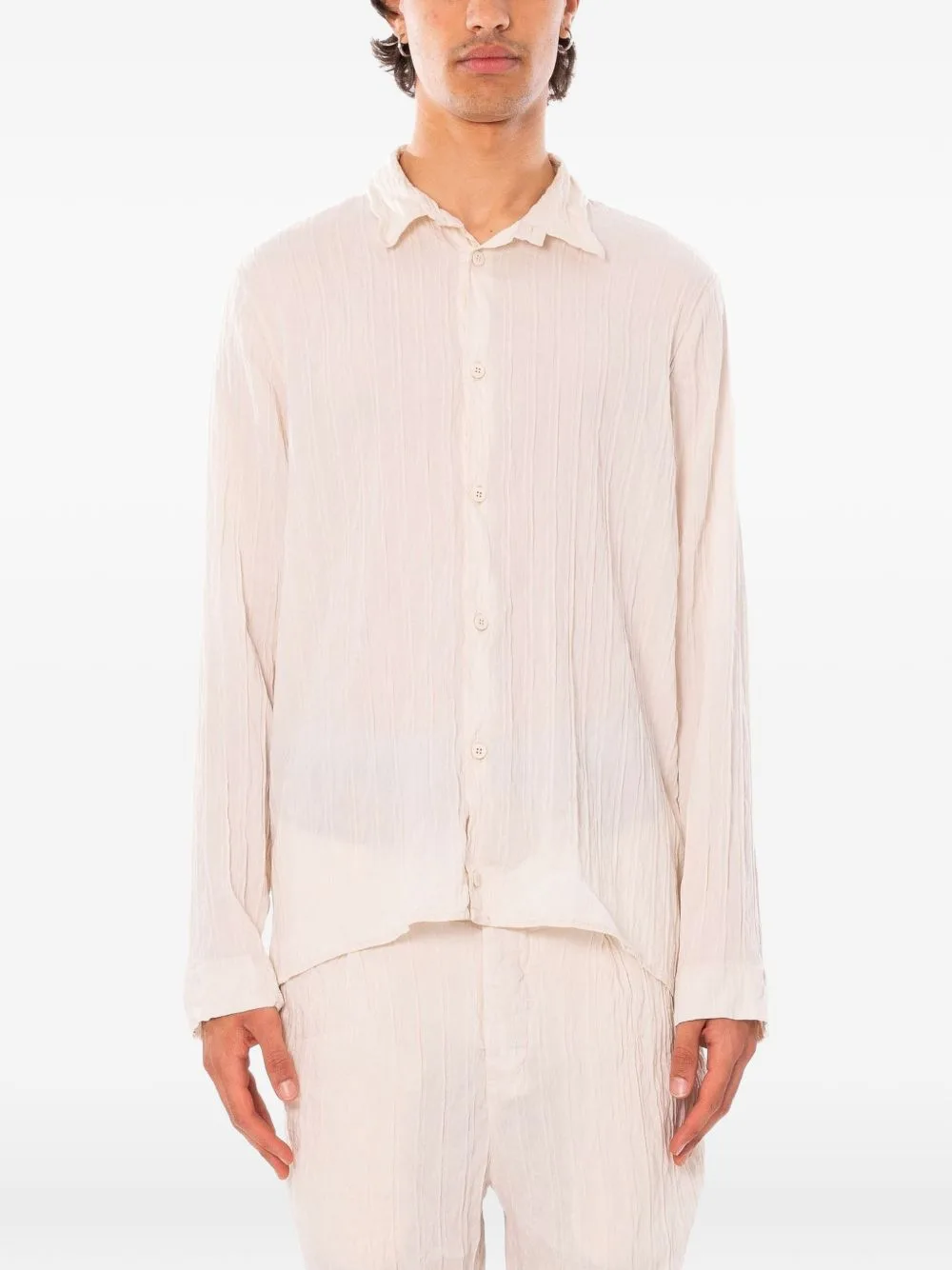 Embossed Striped Shirt by Transit