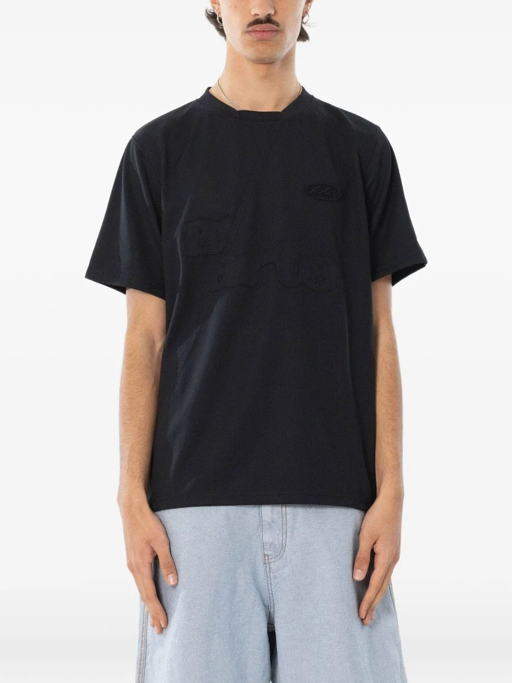 Logo-Patch Mesh T-Shirt by Arte Antwerp