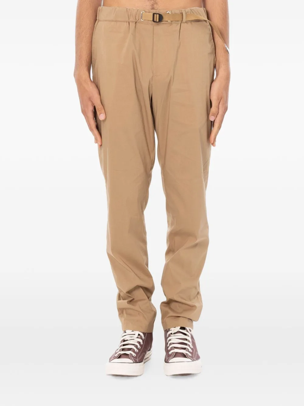 Belted Tapered Trousers by White Sand