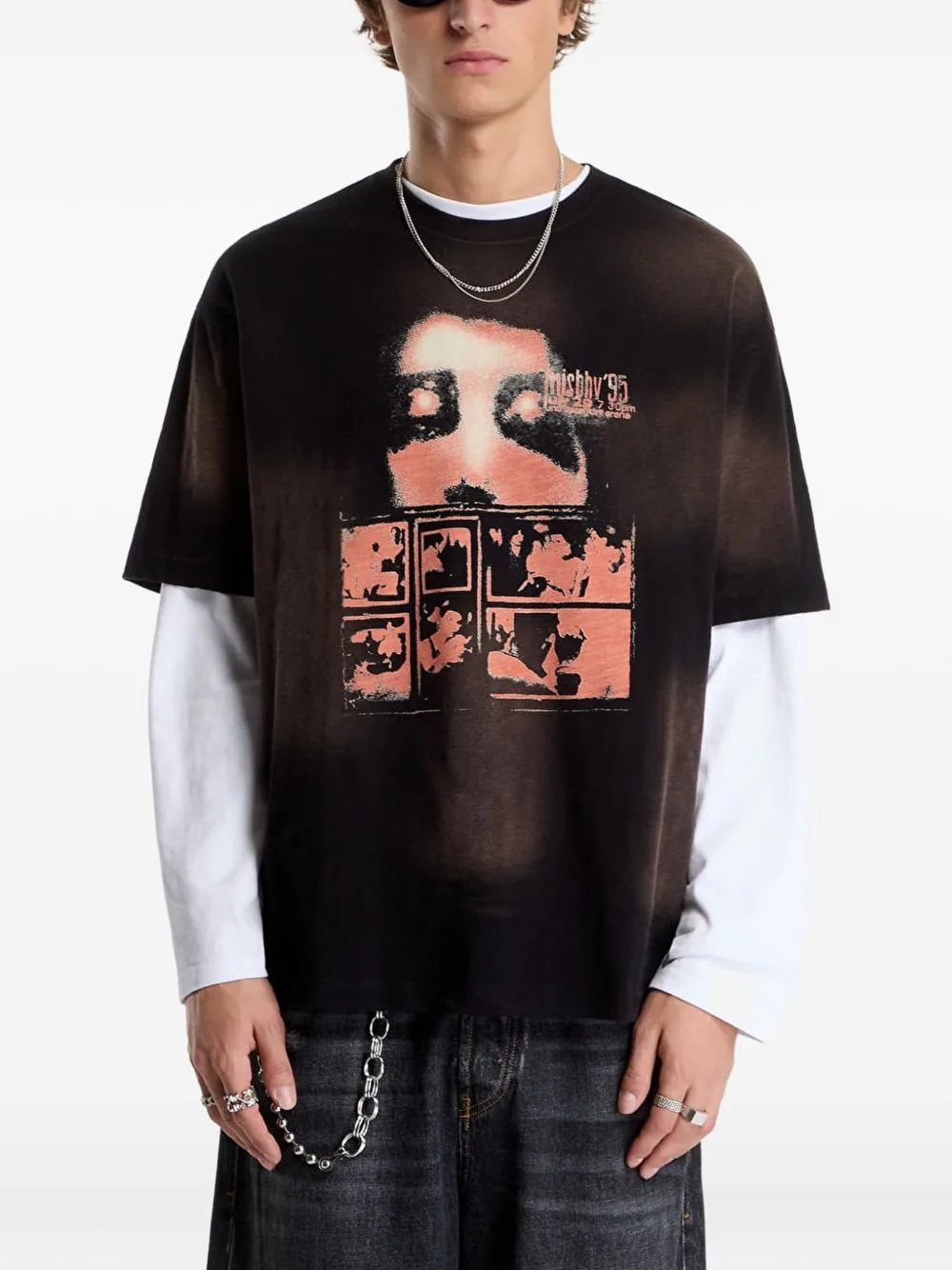 7:30 Pm Lakefront Graphic-Print Washed T-Shirt by MISBHV