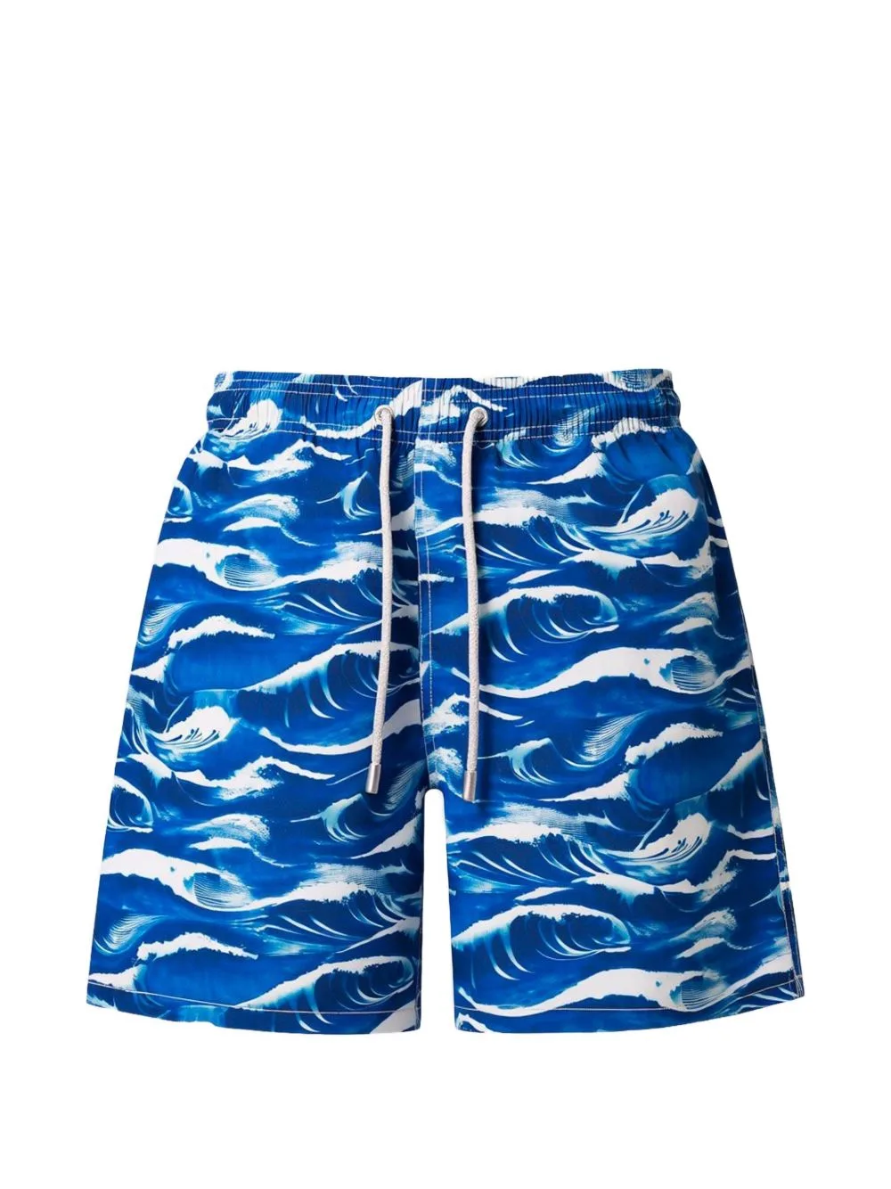 Gustavia Wave-Print Swim Shorts