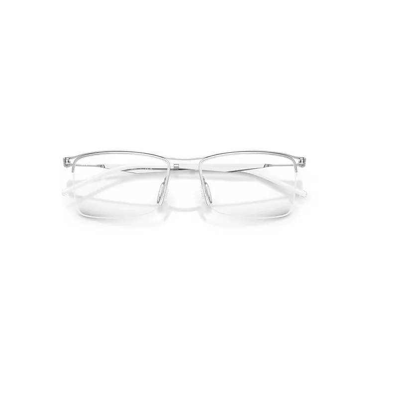 Rb7554 Optics Eyeglasses Silver Frame Transparent Lenses Polarized by Ray-Ban