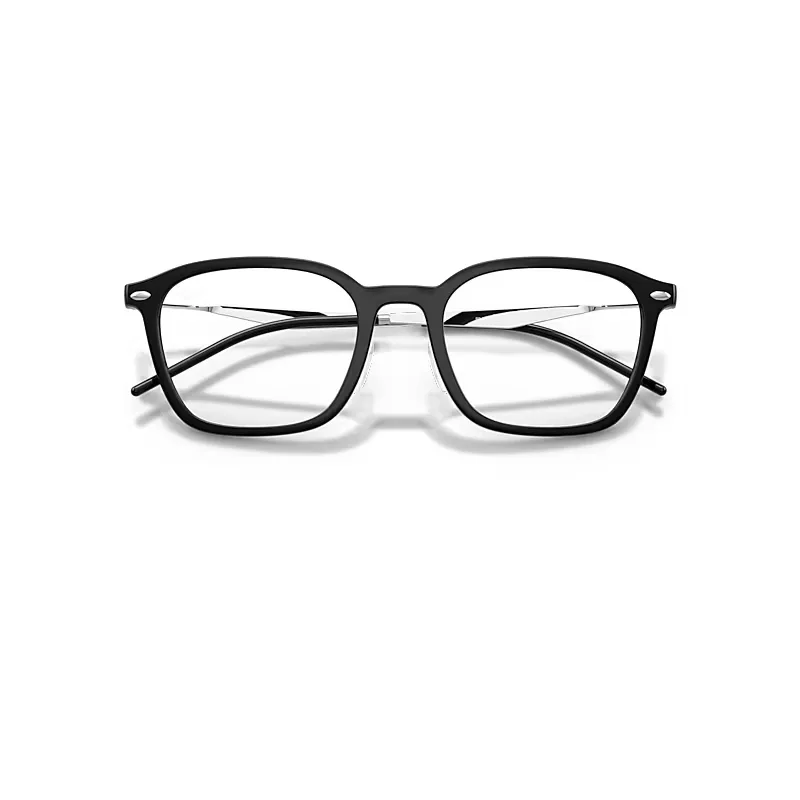 Rb7555 Optics Eyeglasses Silver Frame Transparent Lenses Polarized by Ray-Ban