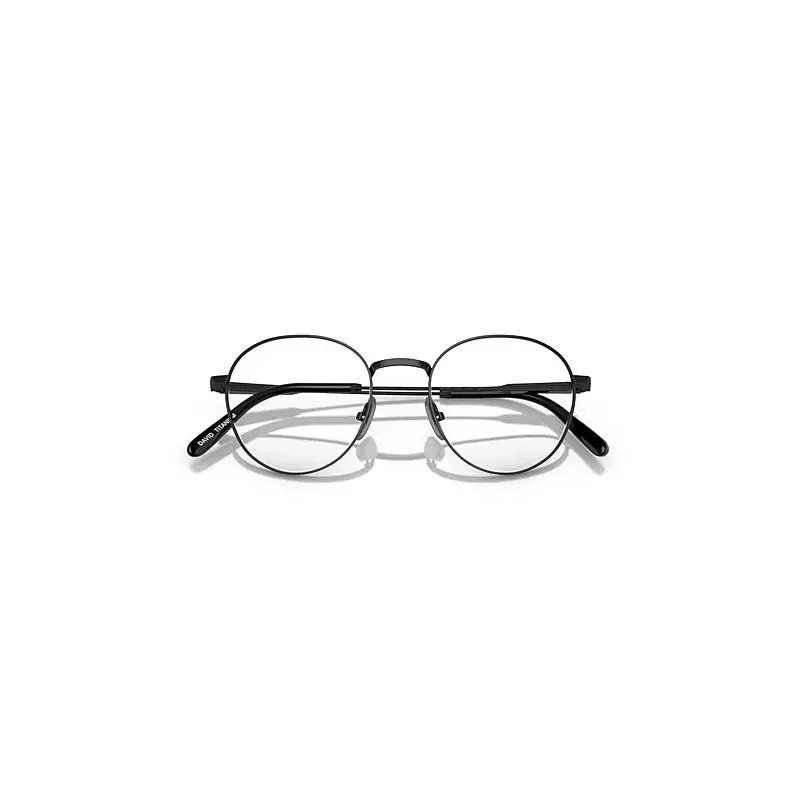 David Titanium Optics Eyeglasses Black Frame Clear Lenses Polarized by Ray-Ban