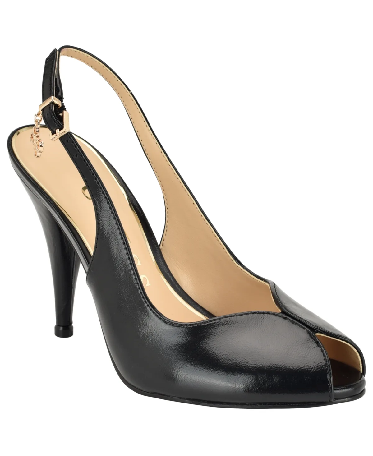 Ilovea Peep Toe Sculpted Stiletto Pumps by Guess