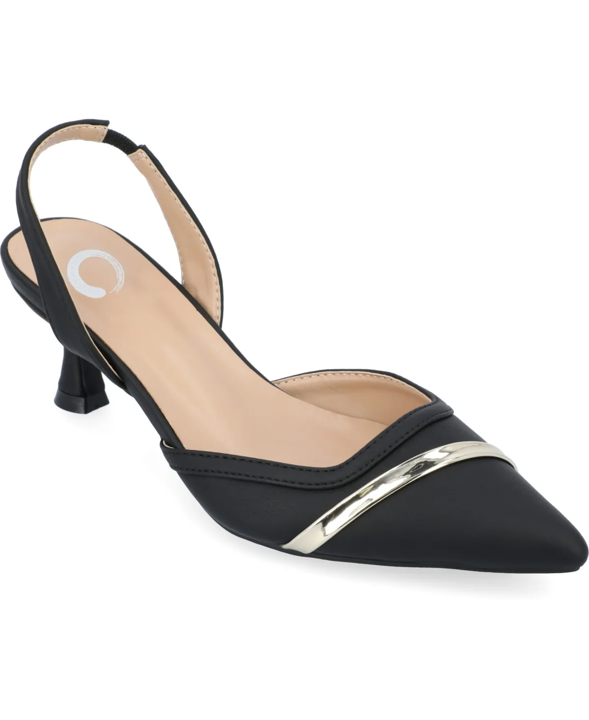Nellia Slingback Kitten Heel Pumps by Journee Collection