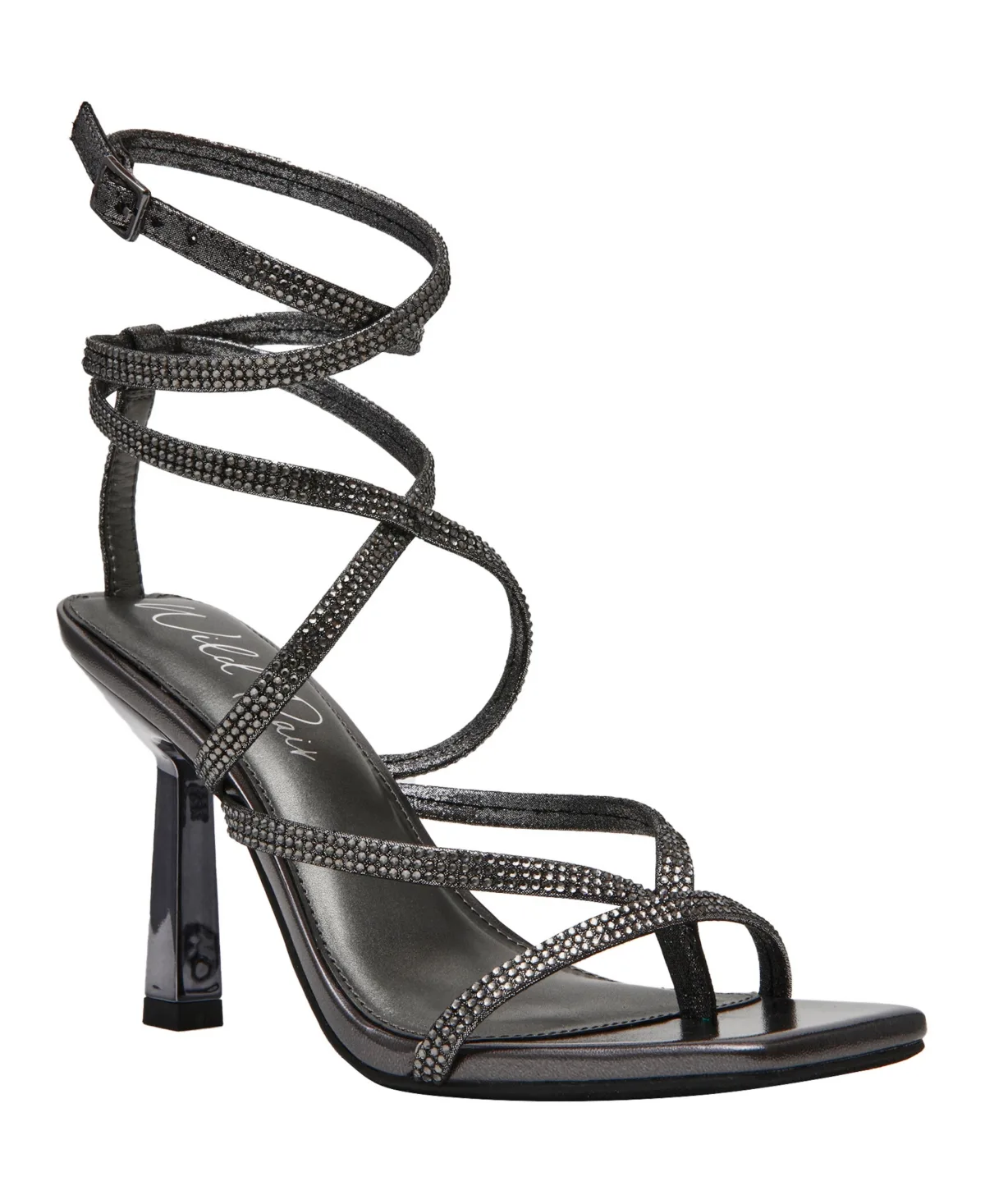 Estee Rhinestone High Heel Dress Sandals by Wild Pair