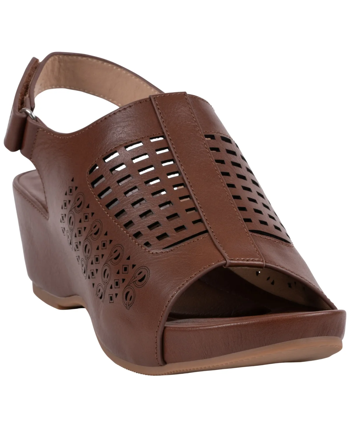 Ankle Strap Wedge Heel Sandals by Gc Shoes