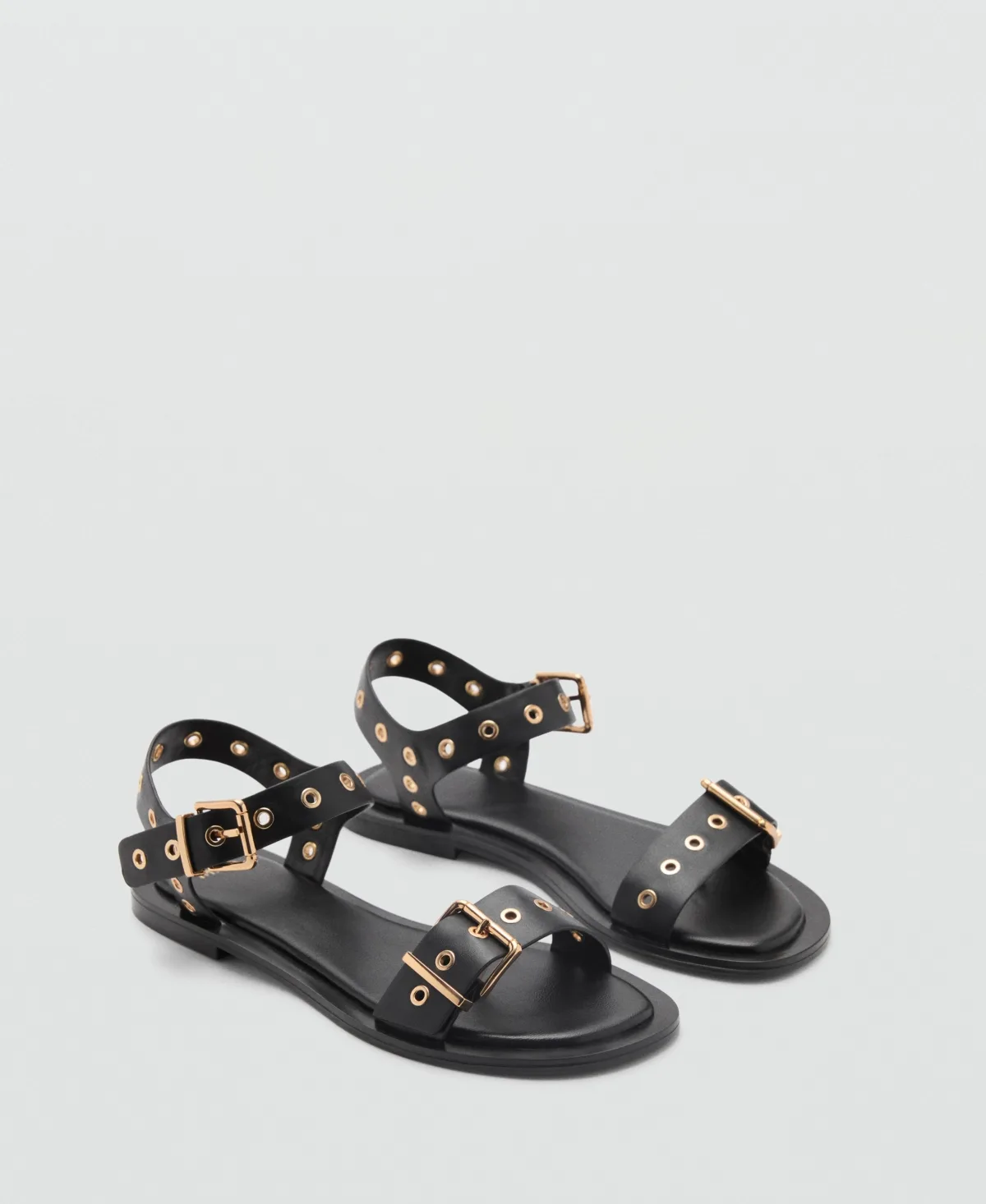 Die-Cut Straps Sandals by Mango