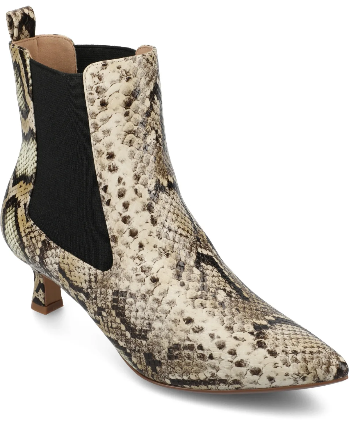 Tenlee Pointed Toe Kitten Heel Dress Booties by Journee Collection