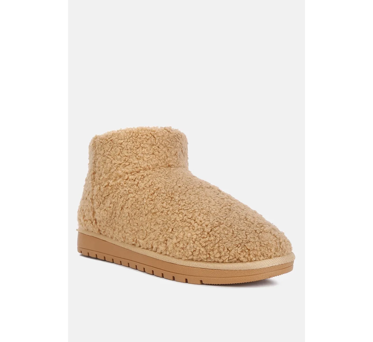 Anatole Fleece Exterior Fluffy Boots by London Rag