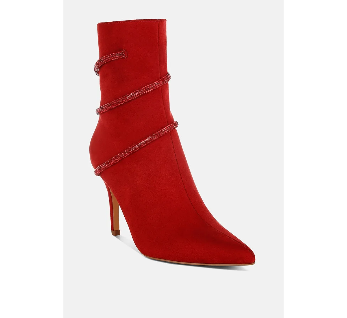 Roda Rhinestone Wrap-Around Stiletto Boots by London Rag