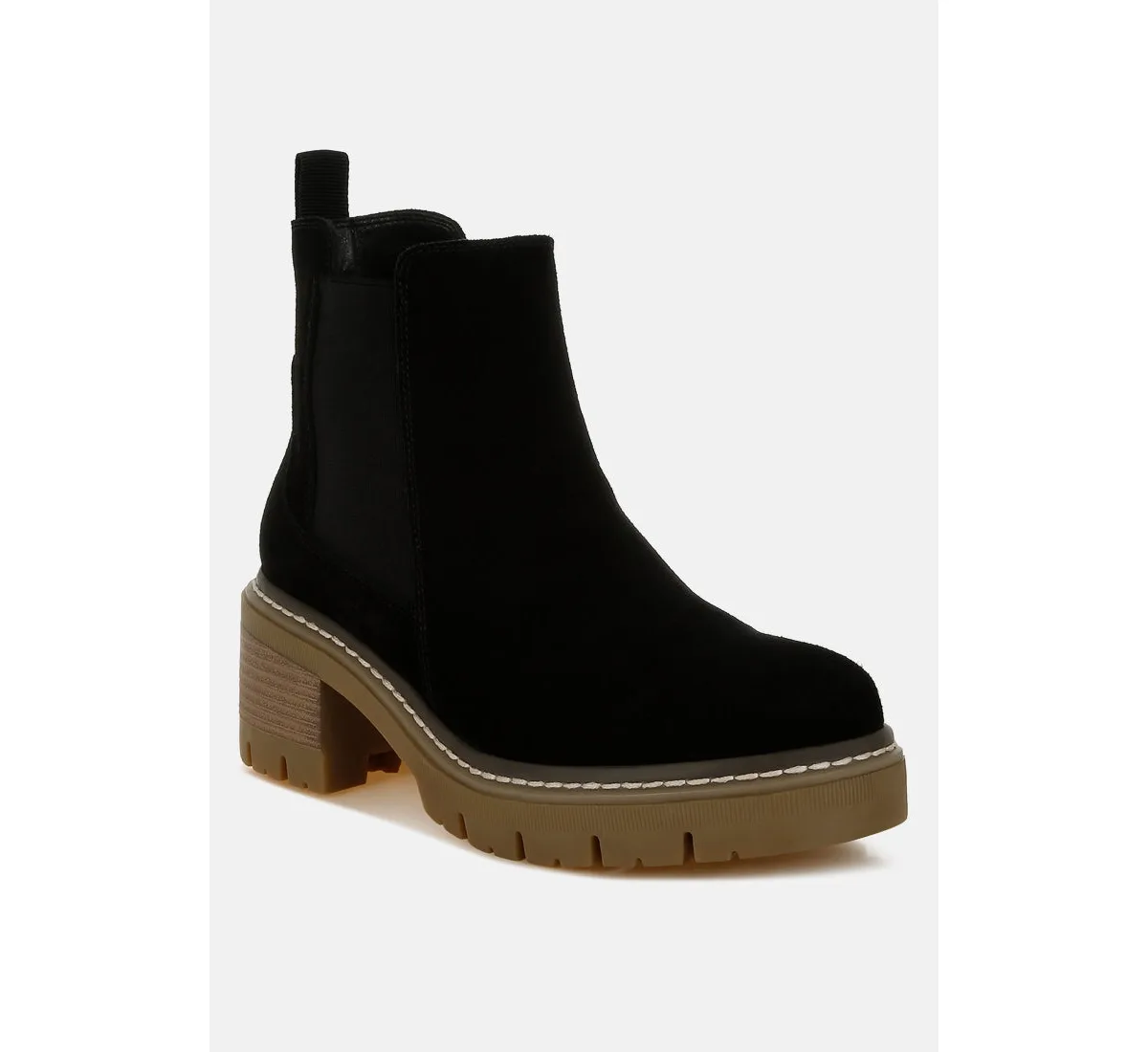 Vostok Suede Chunky Chelsea Boots by Rag & Co