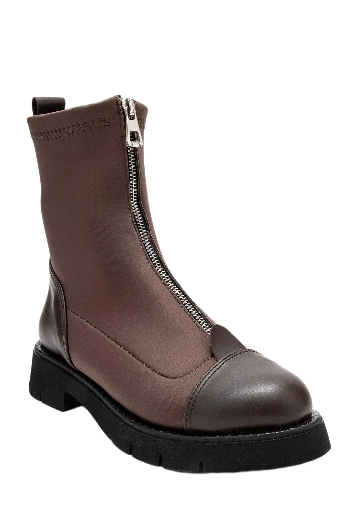 Martos Stretch Front Zip Ankle Boot