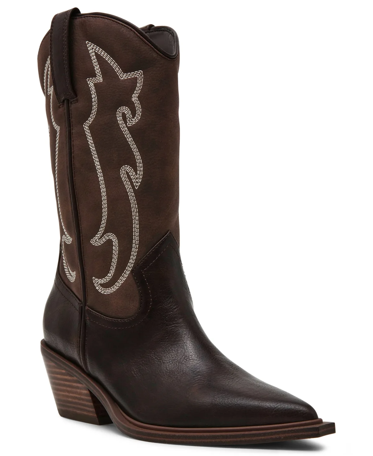 Given Contrast Stitch Cowboy Boots by Dv Dolce Vita