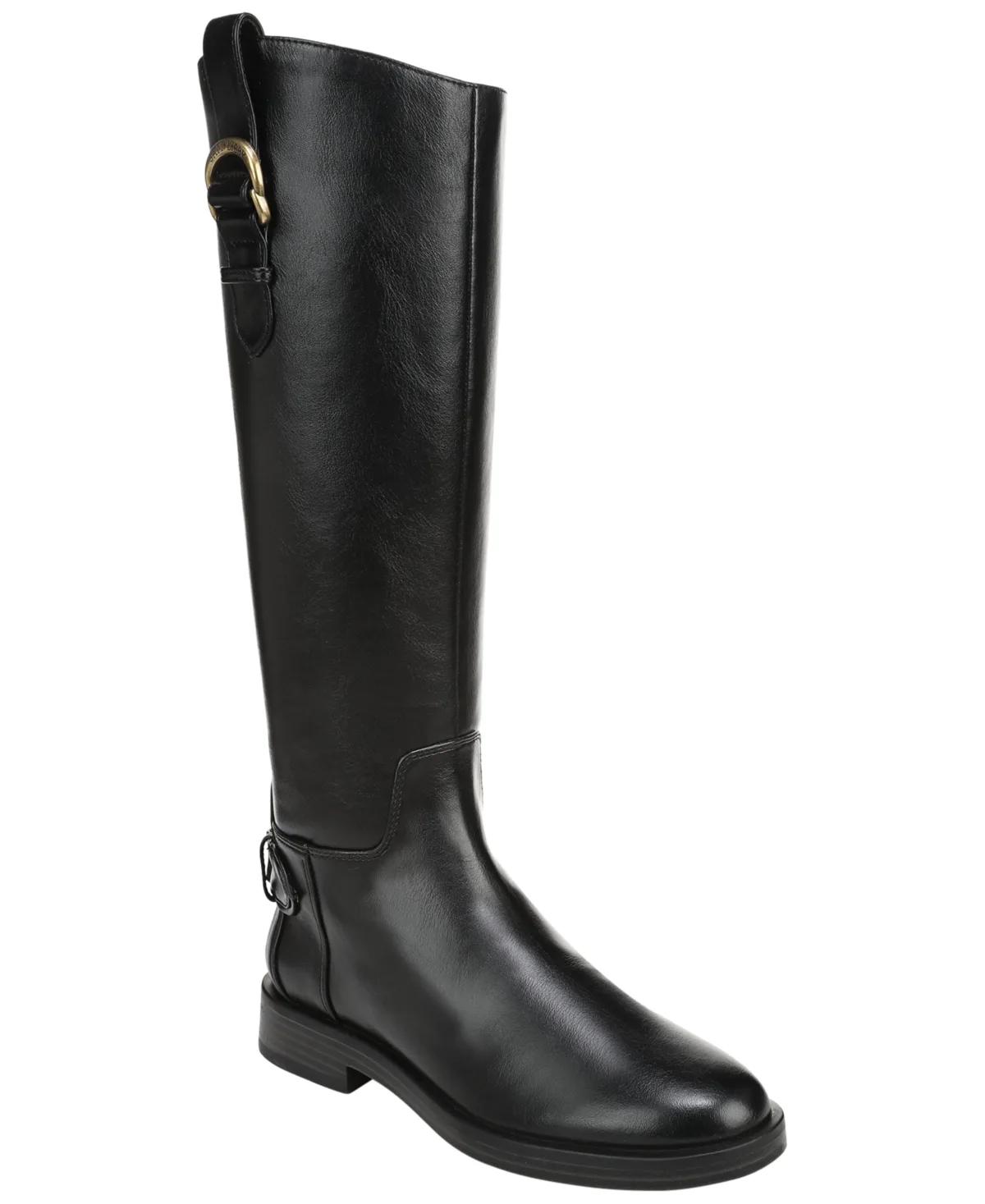 Statler Zip Tall Wide Calf Block Heel Boots by Sam And Libby