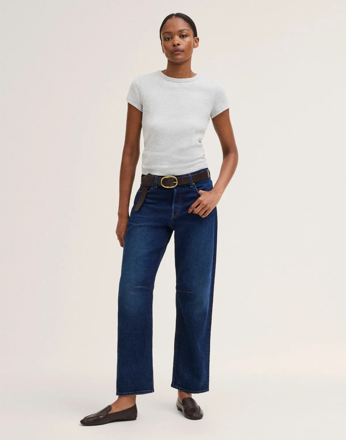 The Curvy Darted Barrel-Leg Jean in Comfort Stretch by MW