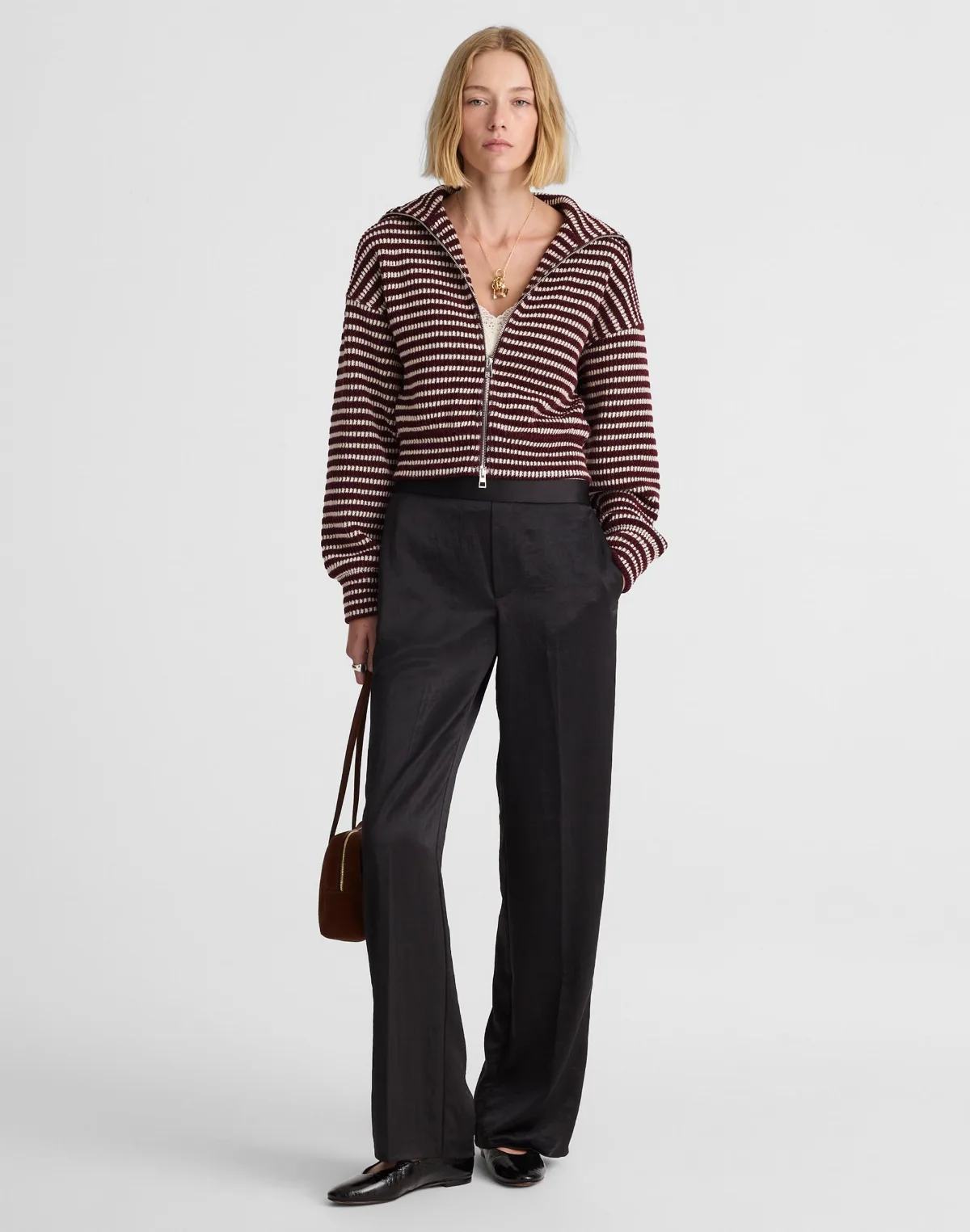 Easy Pull-On Pant in Satin by MW