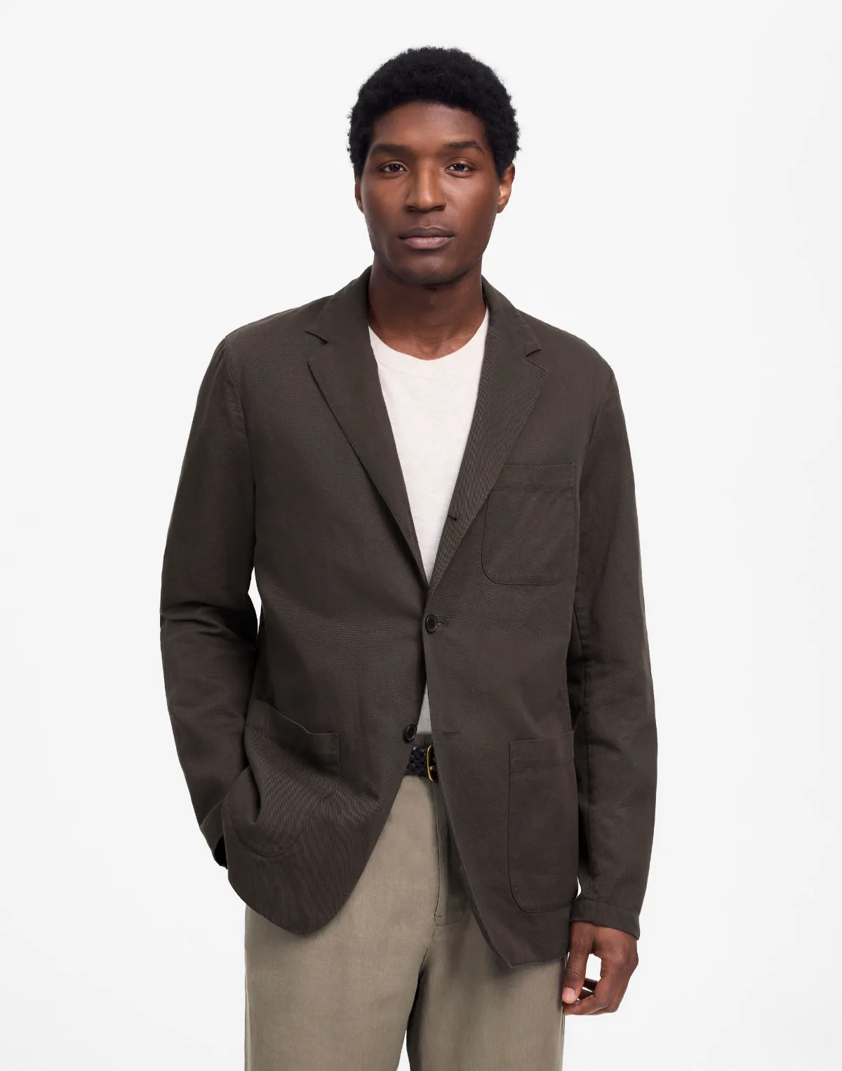 Unstructured Blazer in Cotton-Linen Blend by MW