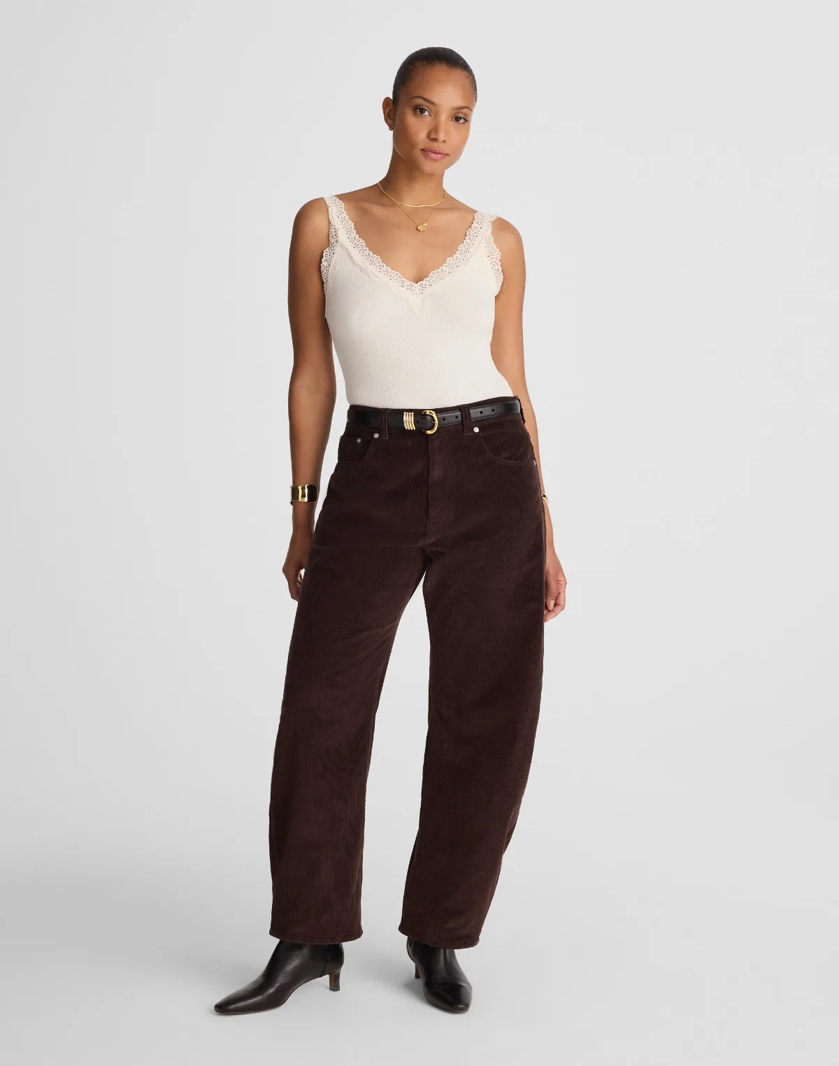 The Curvy Balloon Pant in Corduroy by MW