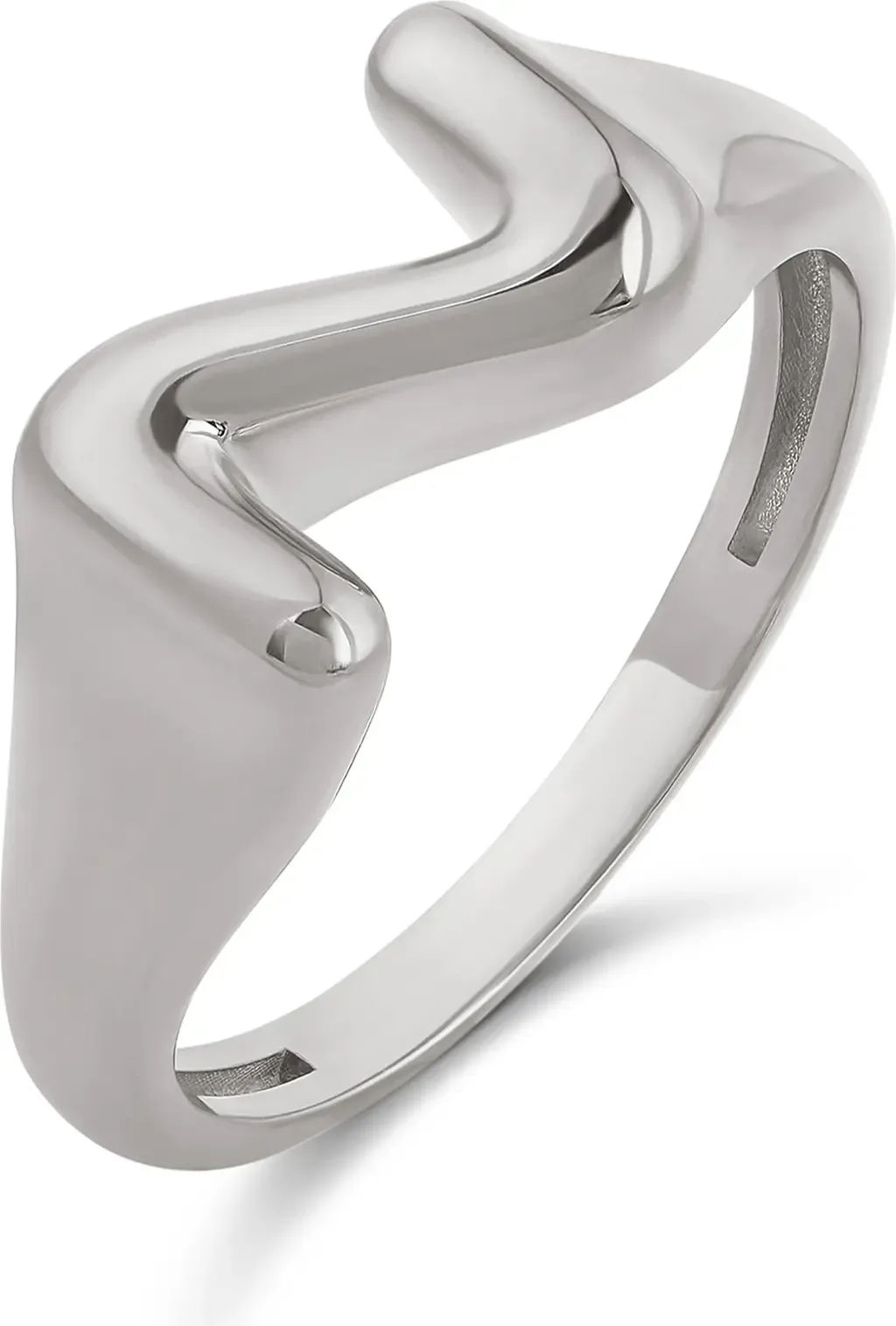 Bubble Letter Initial Ring by SHYMI
