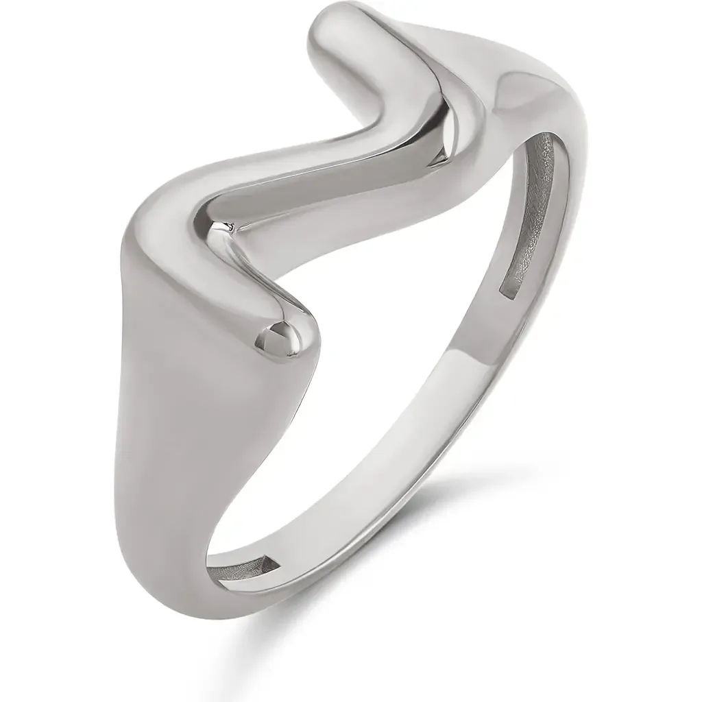 Bubble Letter Initial Ring by SHYMI