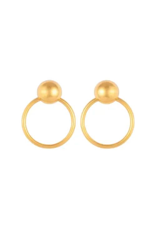 1980s Vintage Door Knocker Oversized Earrings by Susan Caplan