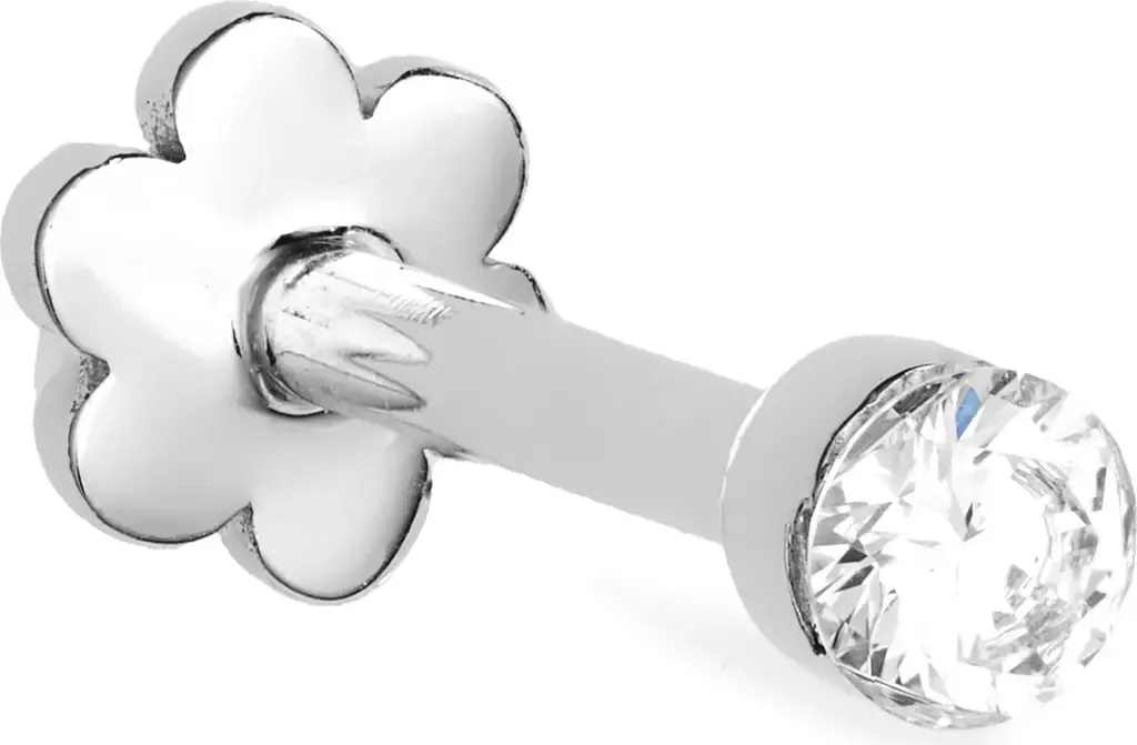Single Invisible Set Diamond Stud Earring
