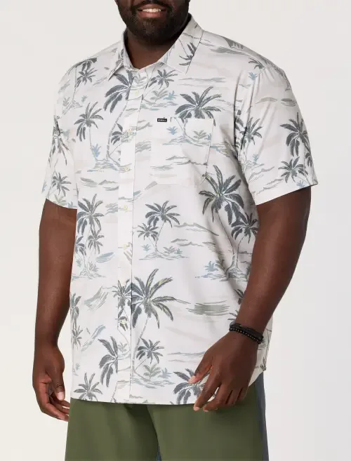 Tropical Print Performance Sport Shirt